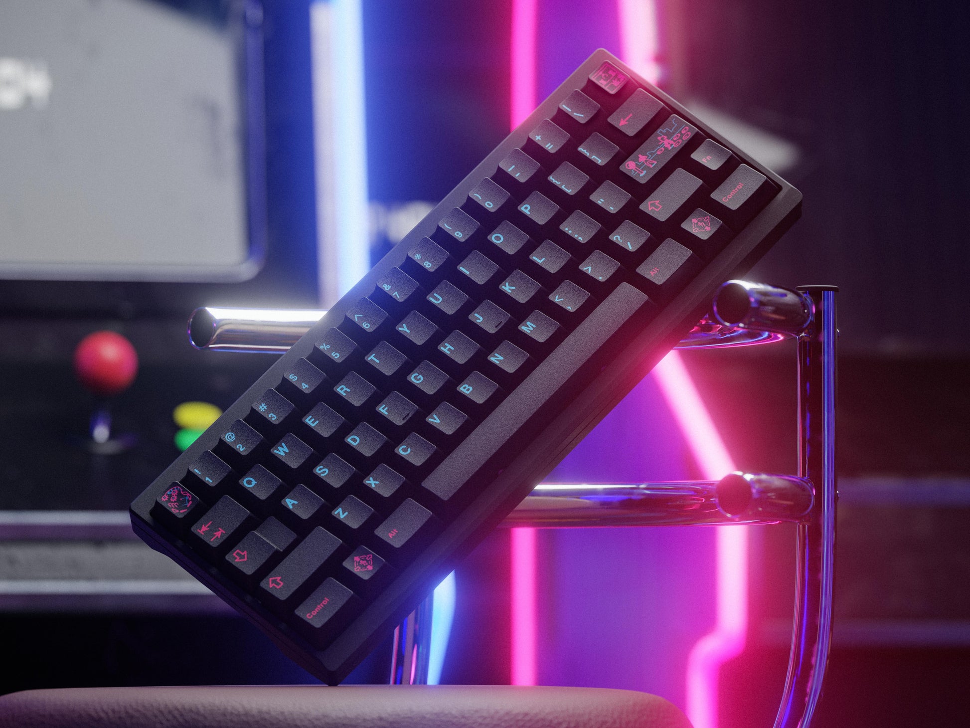 GMK Arcade keycap set render