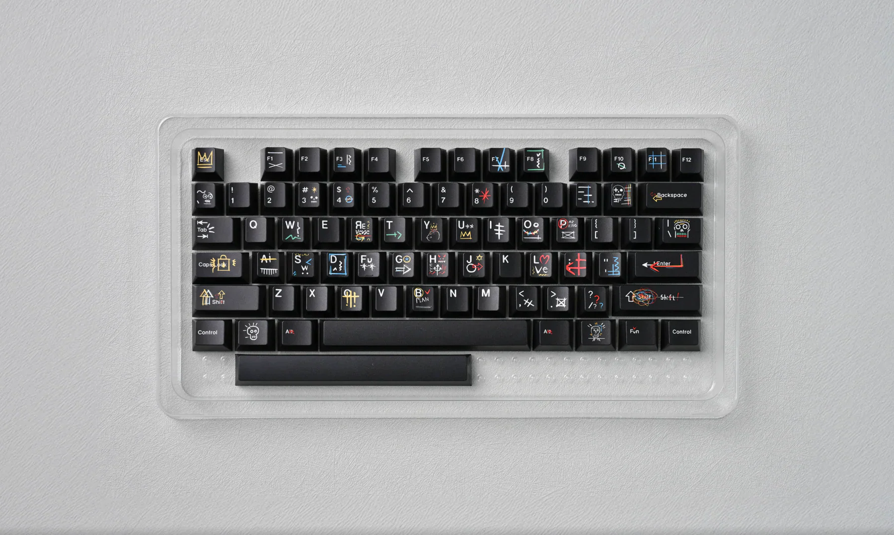 Doodlecaps Nakseo Black keycap set