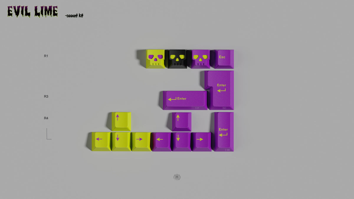 GMK Evil Lime Accents kit