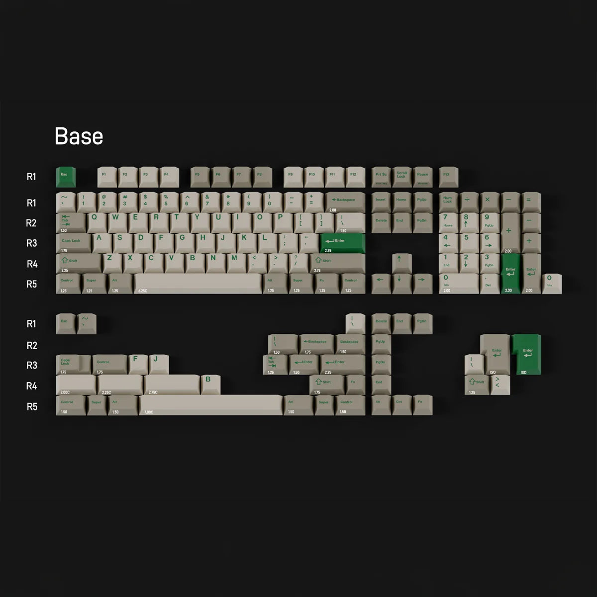 GMK CYL Green Alert Keycaps (Group-Buy)