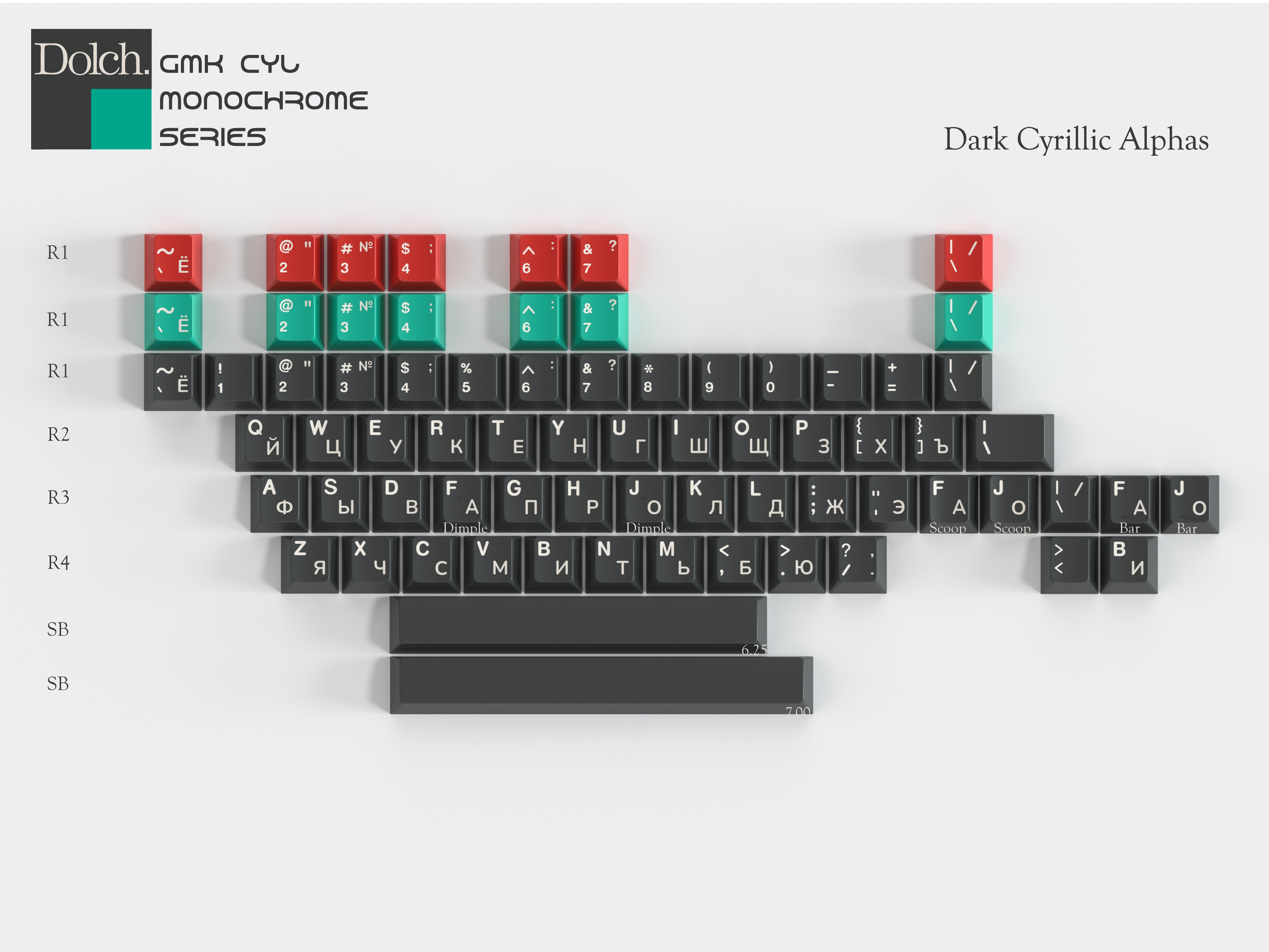 GMK CYL Monochrome Dolch (Pre-Order)