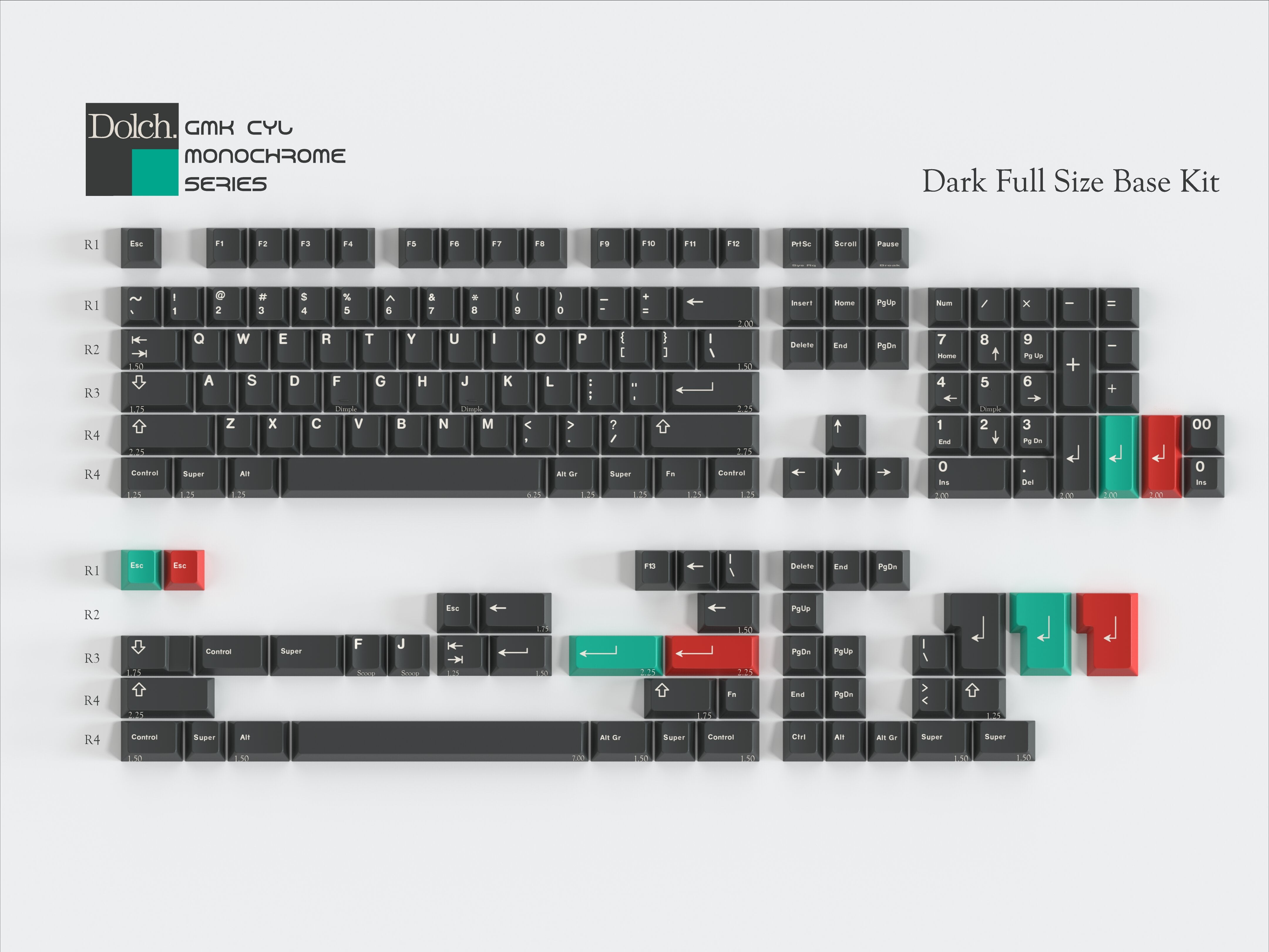 GMK CYL Monochrome Dolch (Pre-Order)