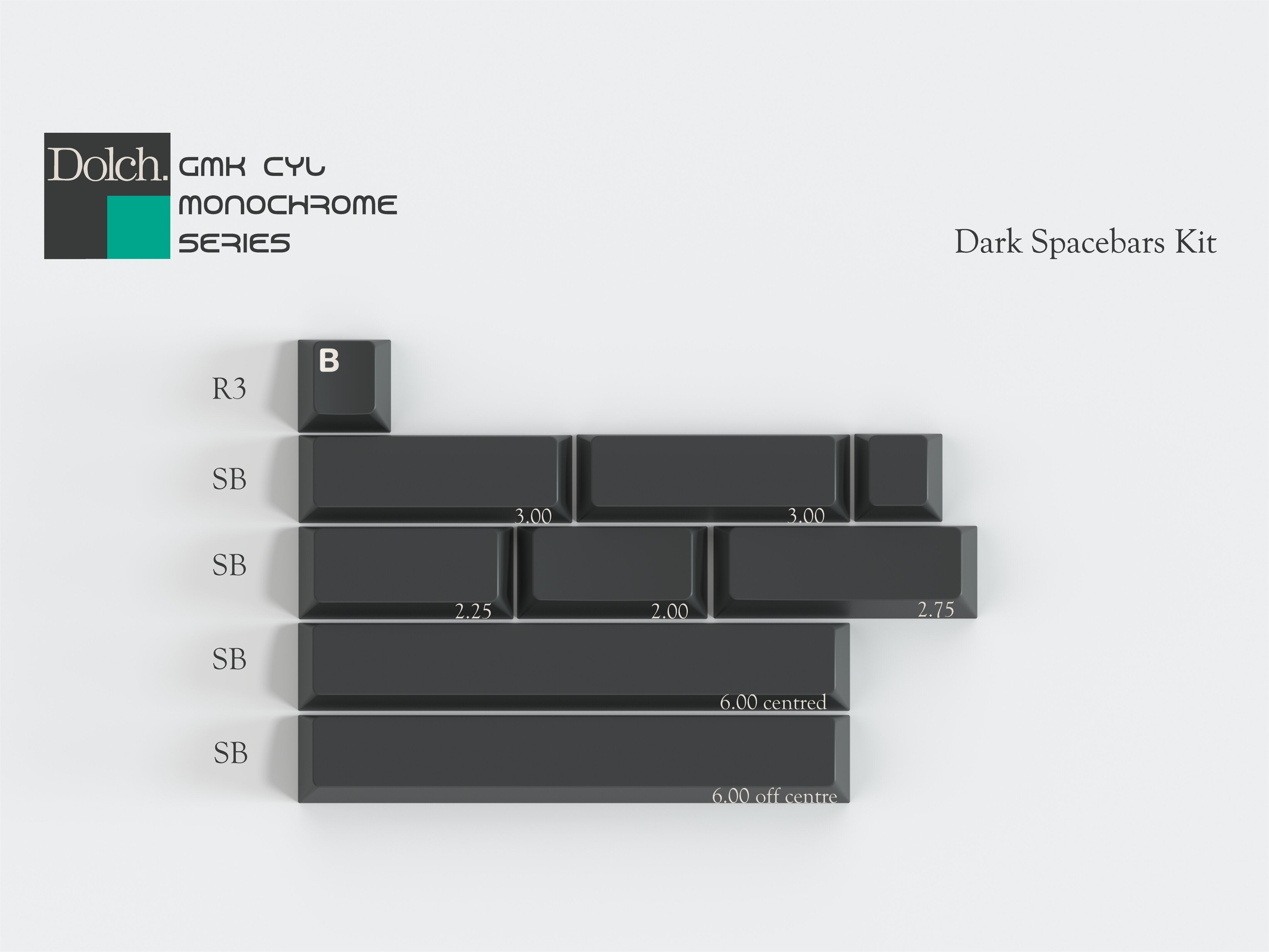 GMK CYL Monochrome Dolch (Pre-Order)