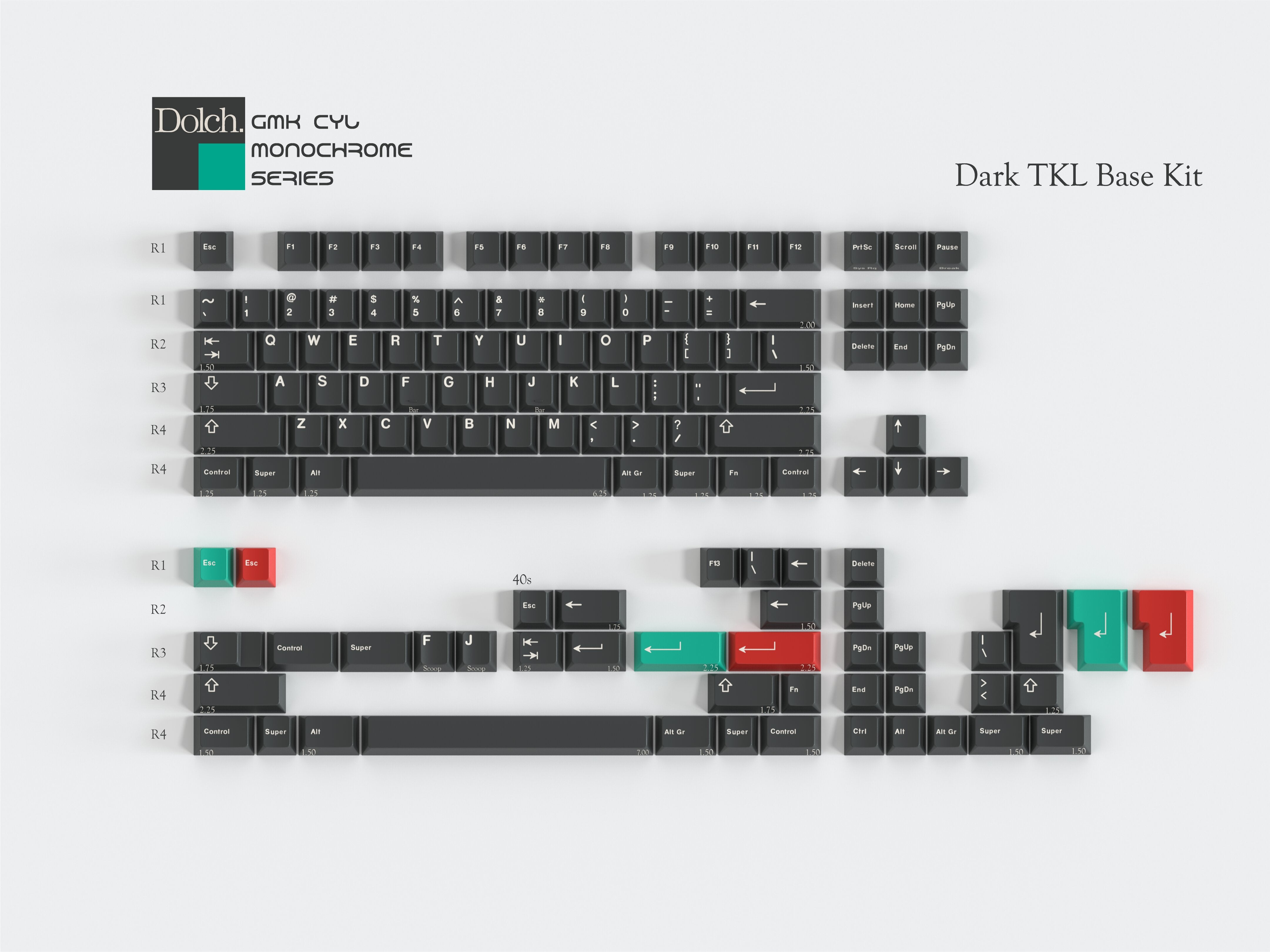 GMK CYL Monochrome Dolch (Pre-Order)