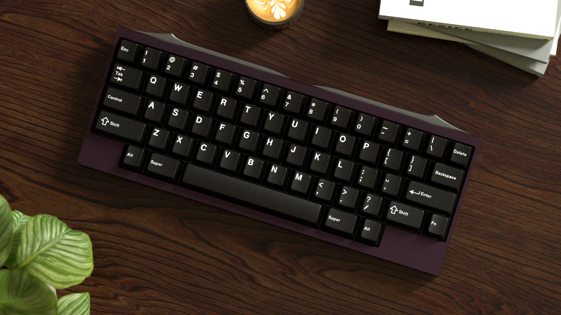 Dia Keyboard Midnight Plum render