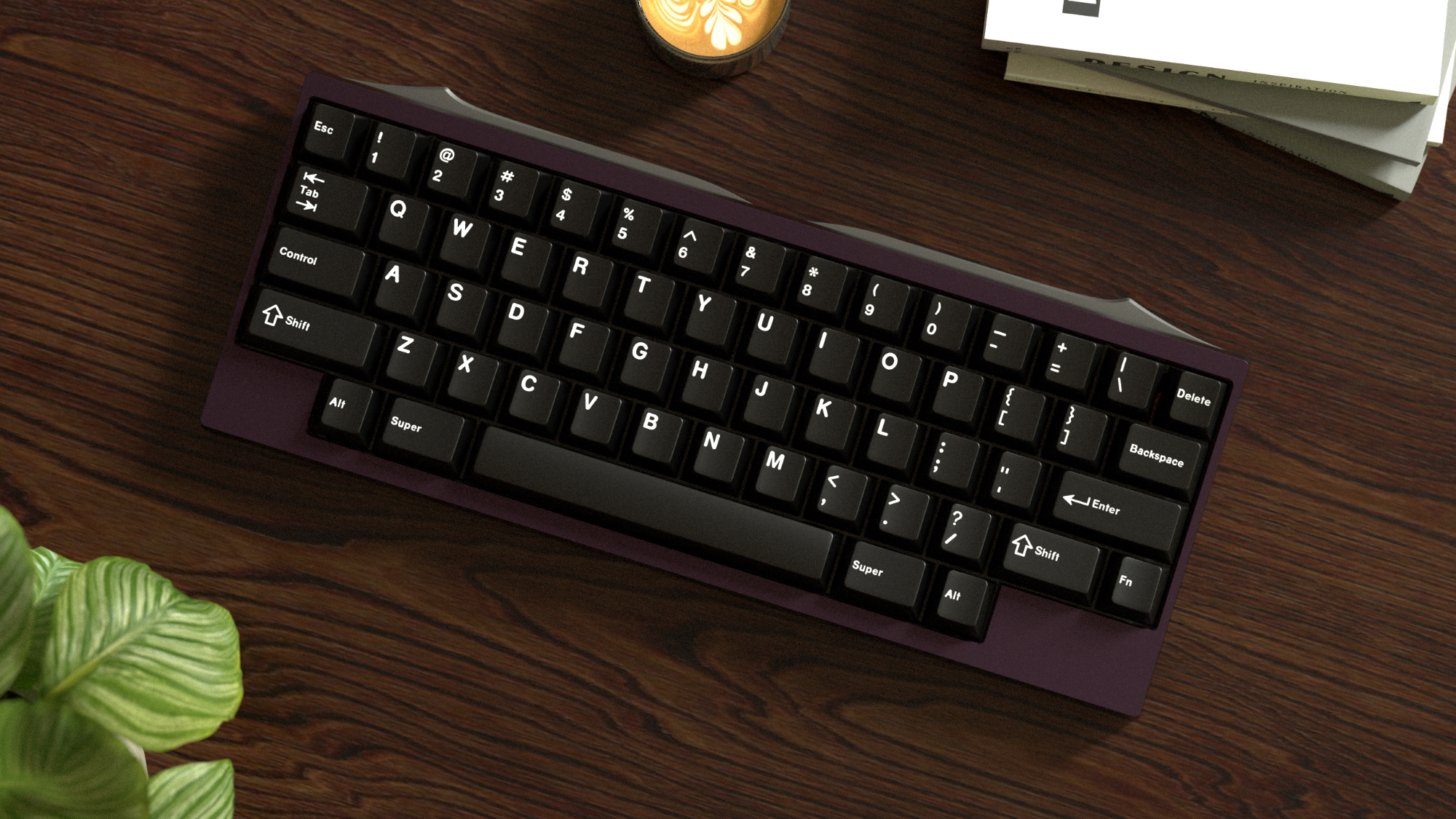 Dia Keyboard Midnight Plum render