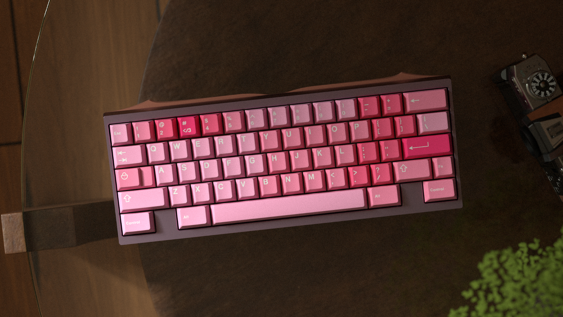 Dia Keyboard Dusk Pink render