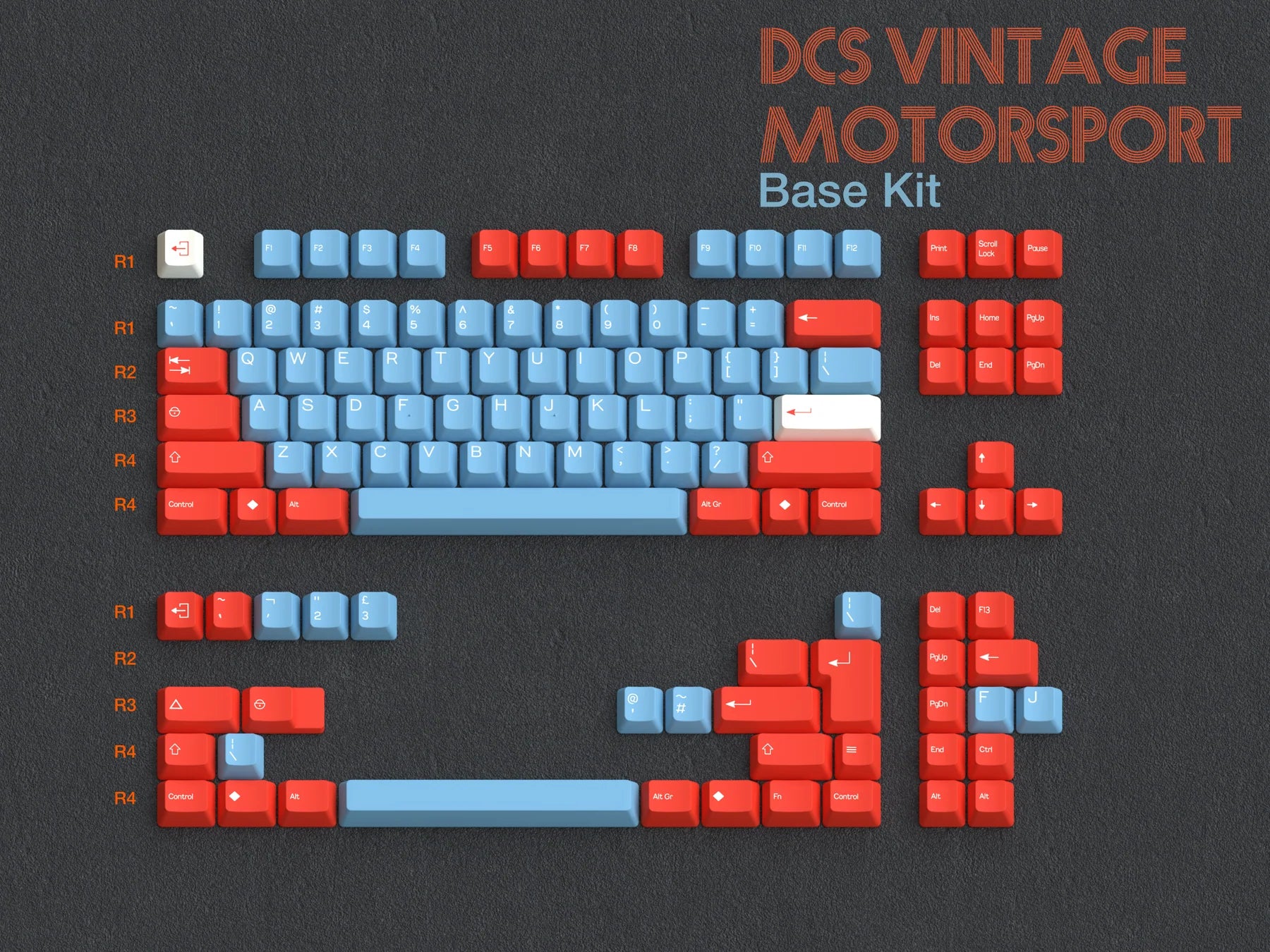DCS Vintage Motorsport Keycaps (Group-Buy)