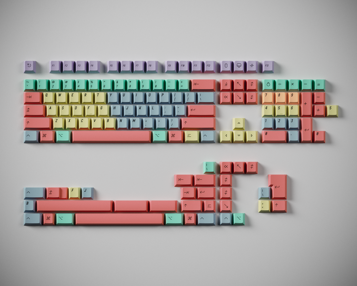GMK CYL Dinokidz keycap set render