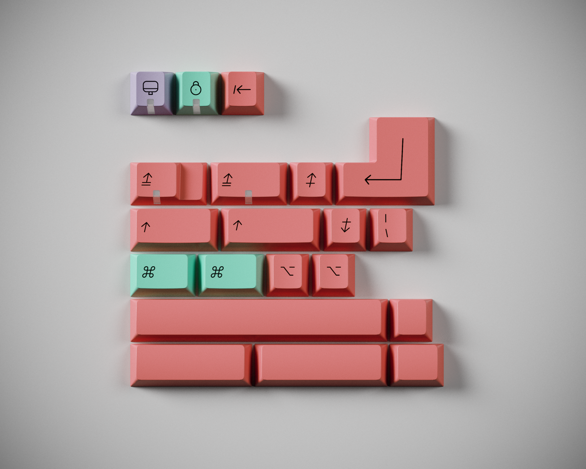 GMK CYL Dinokidz keycap set render
