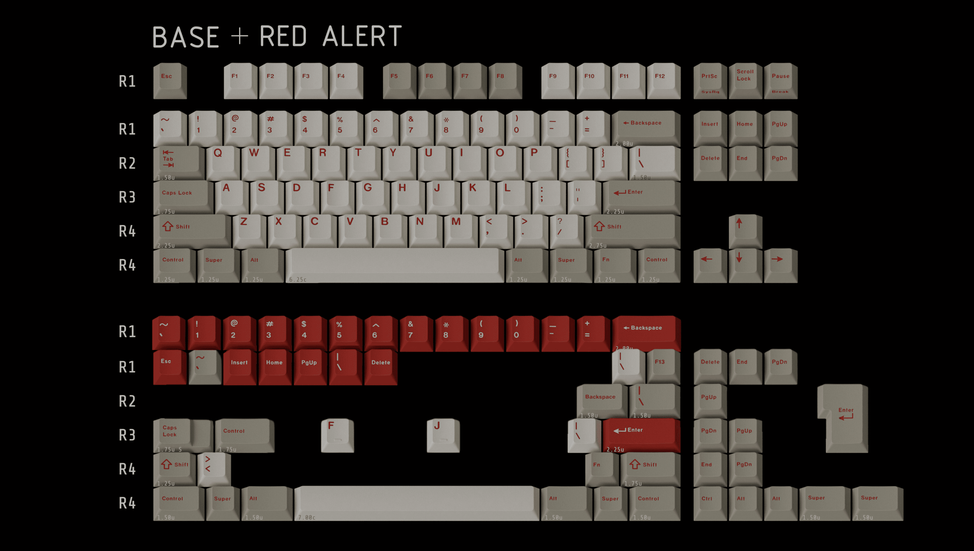 キーボード Keykobo Red Alert Base Kit Keykobo Red Alert – Delta Key Co.