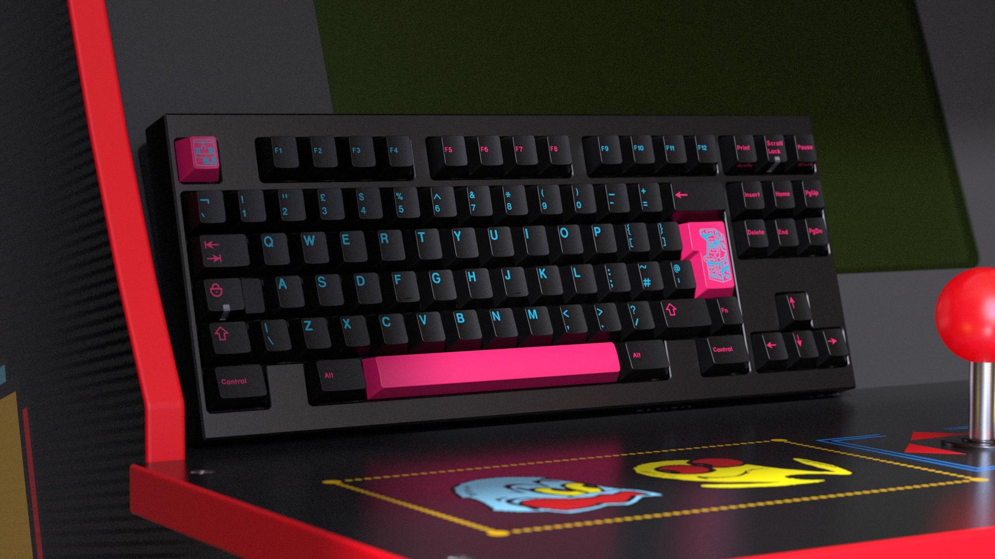 GMK Arcade keycap set render