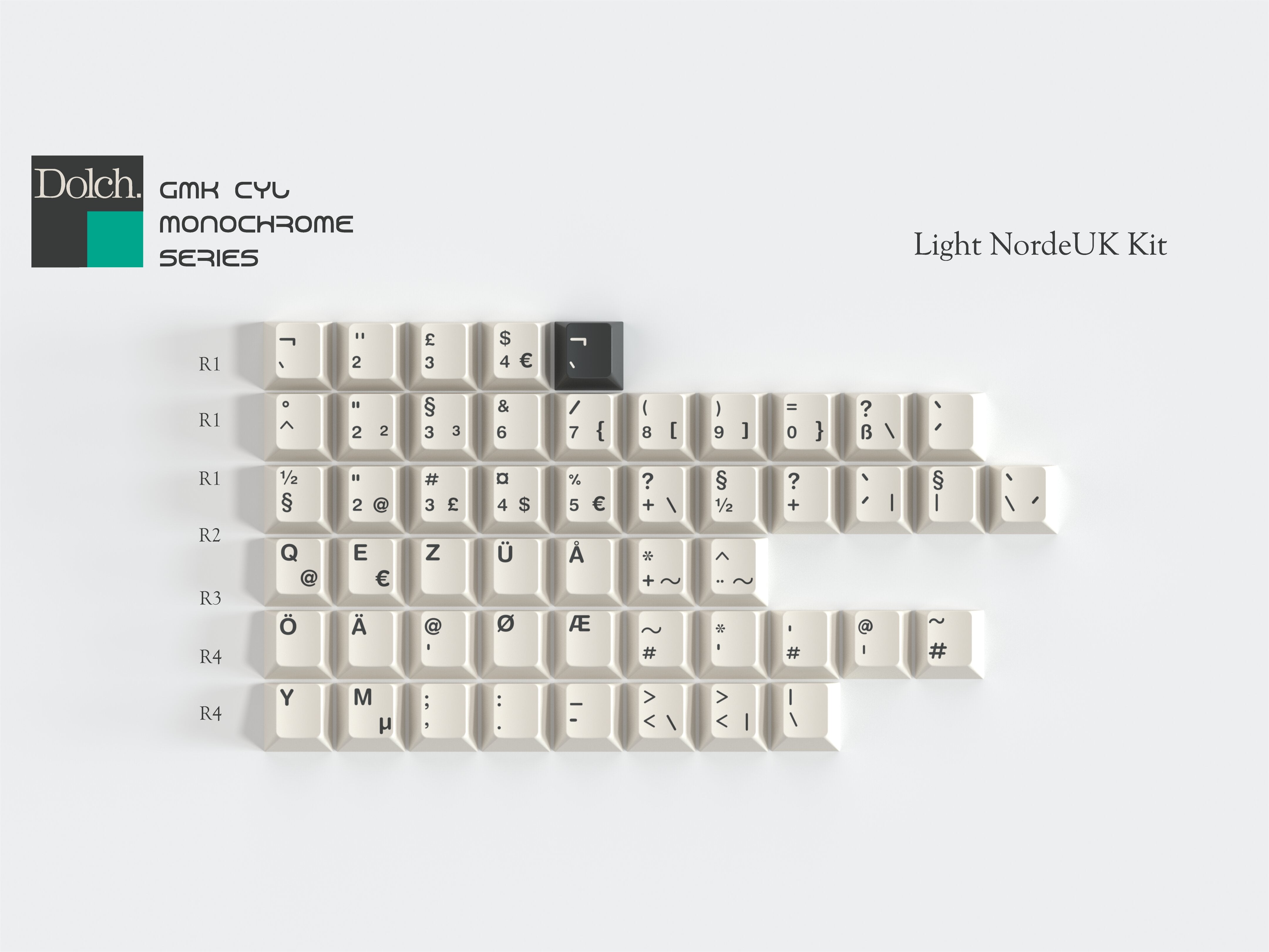 GMK CYL Monochrome Dolch (Pre-Order)