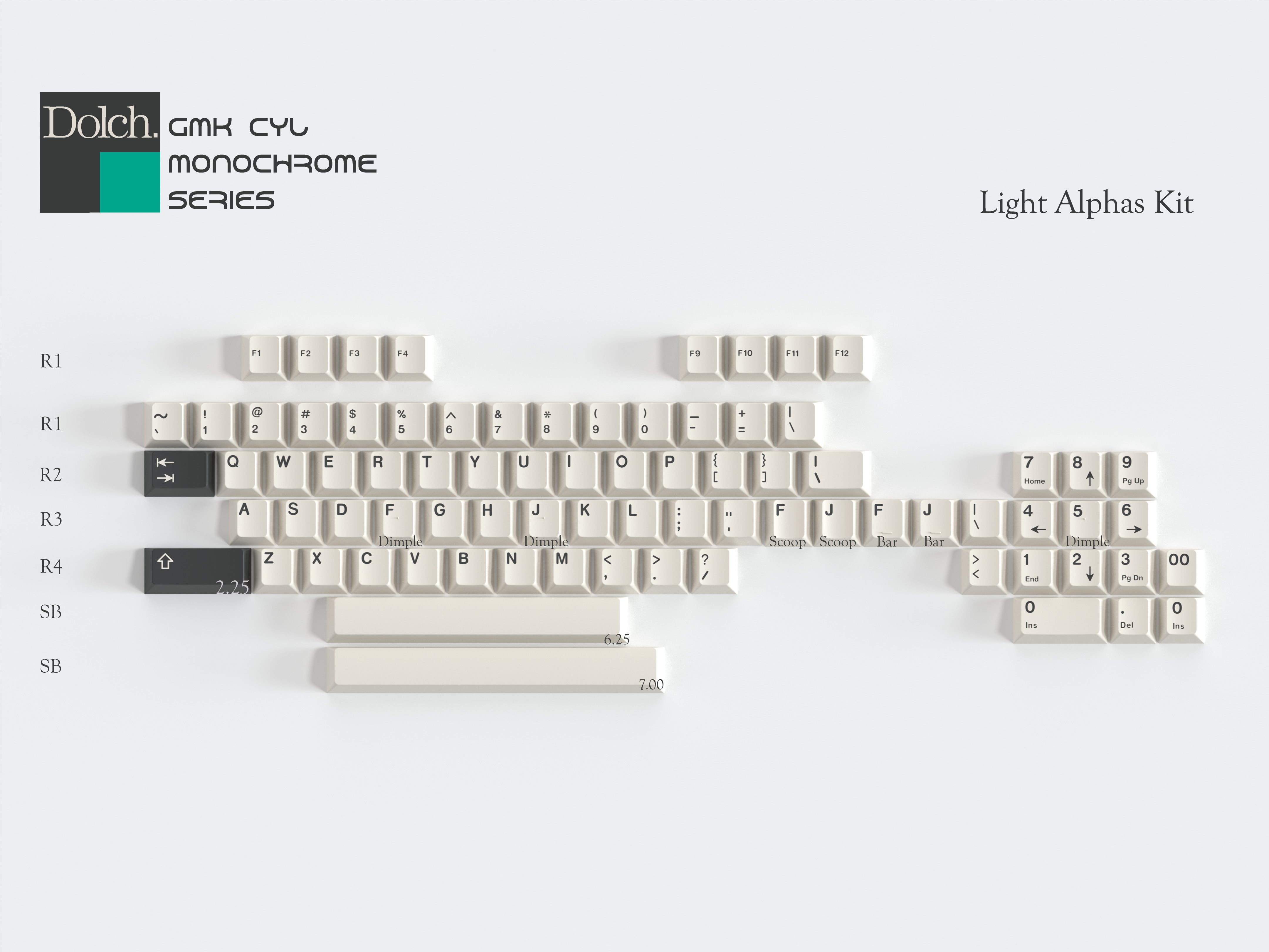 GMK CYL Monochrome Dolch (Pre-Order)