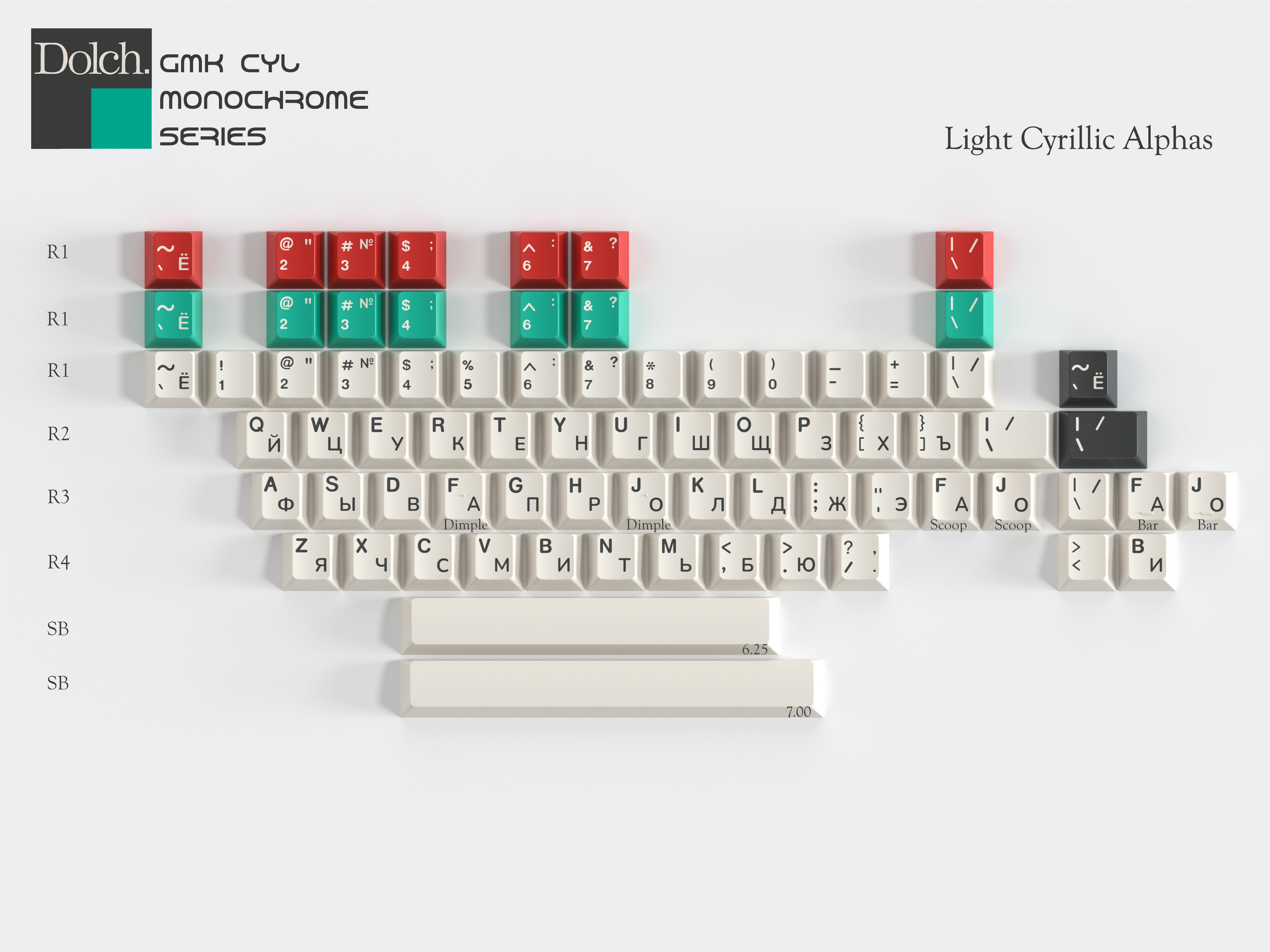 GMK CYL Monochrome Dolch (Pre-Order)