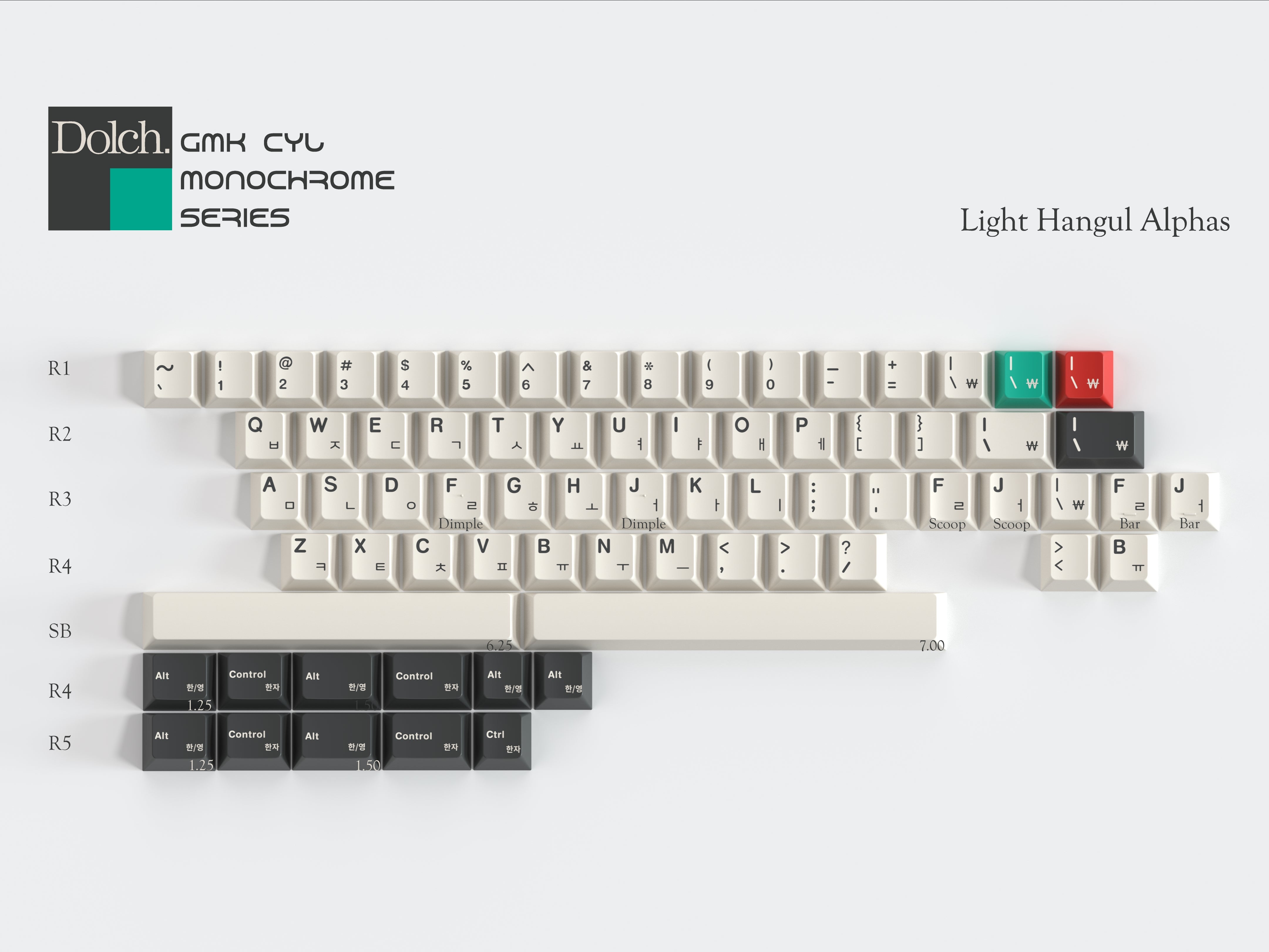 GMK CYL Monochrome Dolch (Pre-Order)