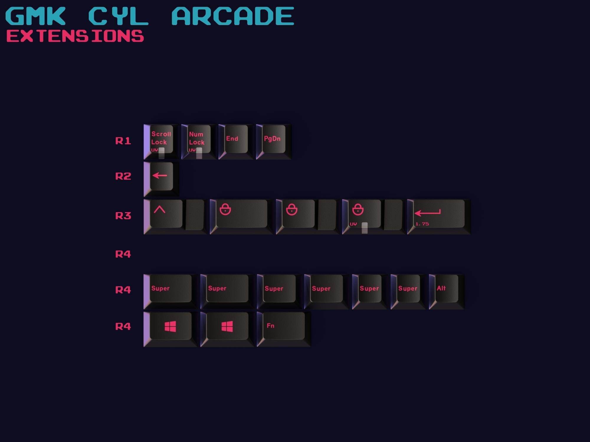 GMK Arcade Extensions kit