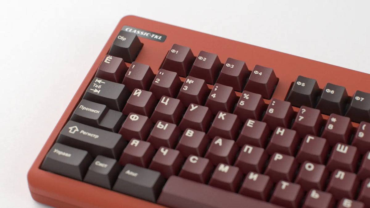 GMK CYL Varenye on Classic TKL close-up