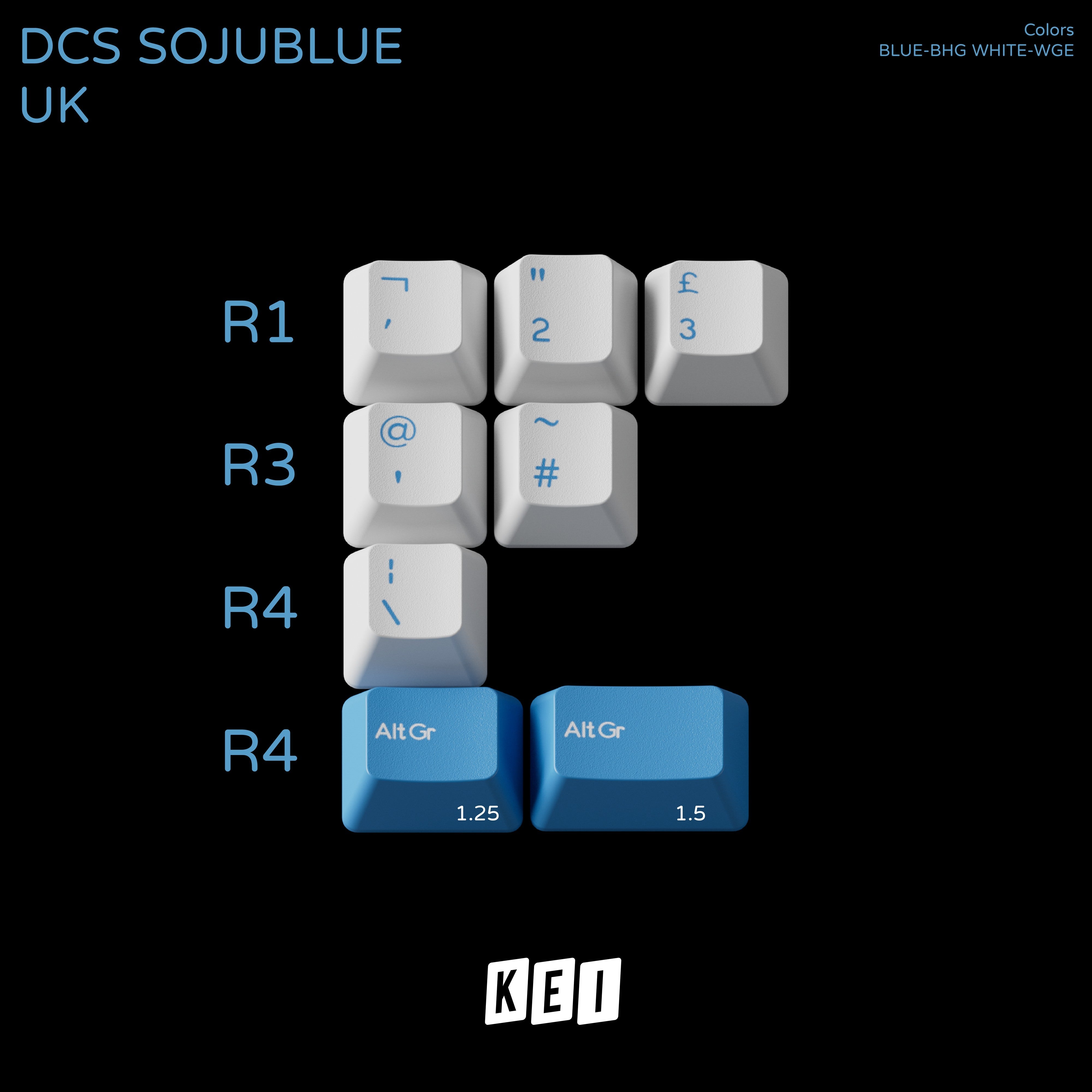 DCS Soju Blue UK kit keycap layout (reference only, not purchasable)