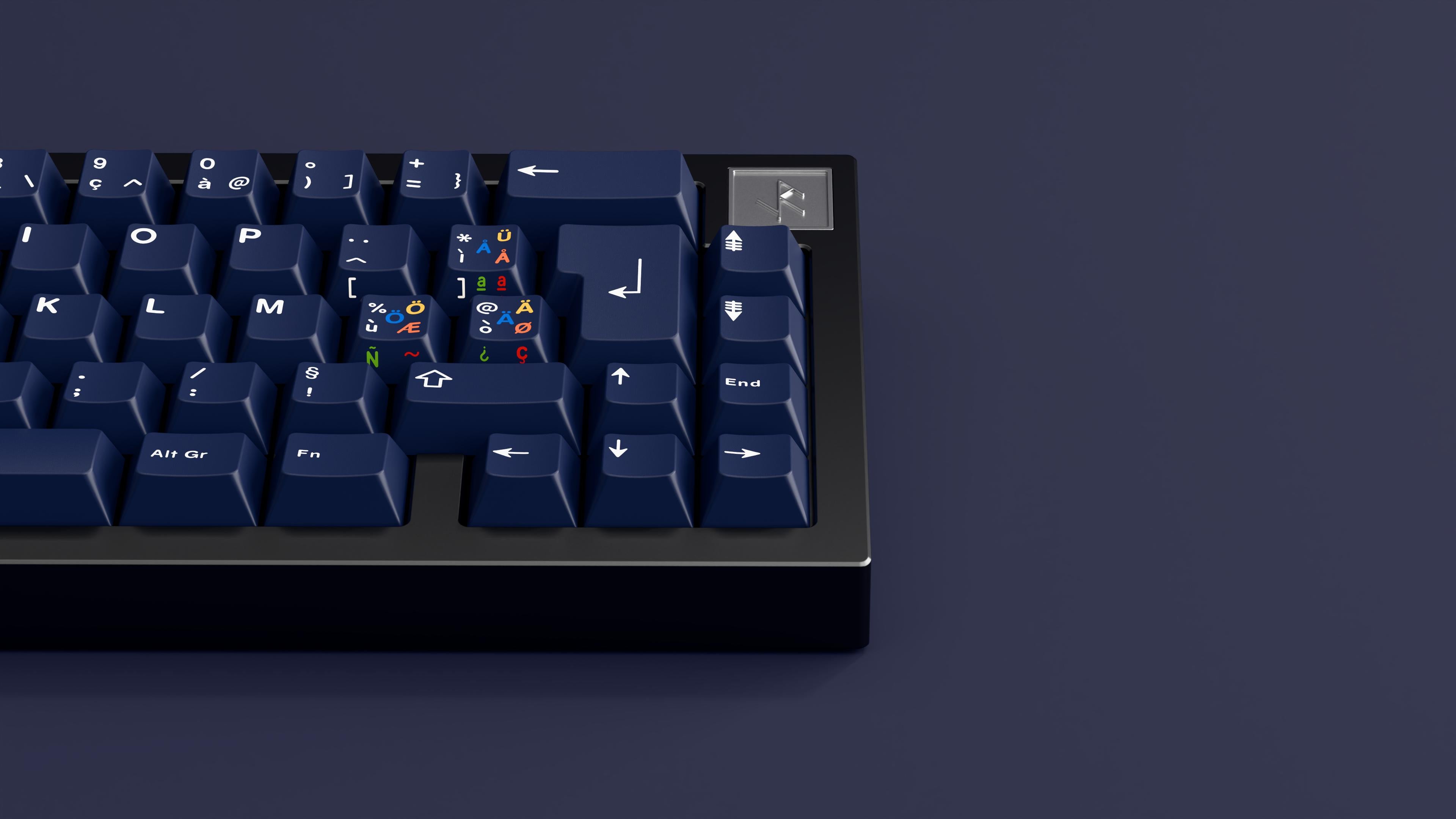 KKB Cobalt keycap set render