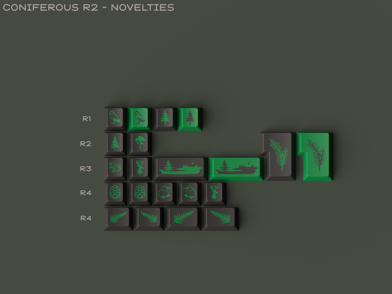 GMK CYL Coniferous R2 Keycap Set (Group-Buy)