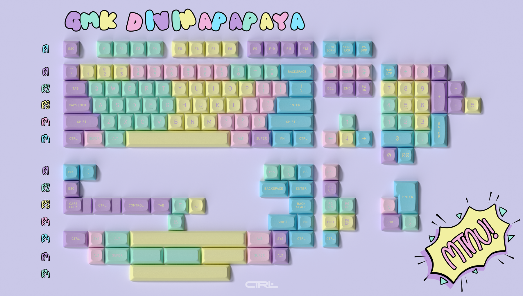 GMK DivinaPapaya Keycaps (Group-Buy)
