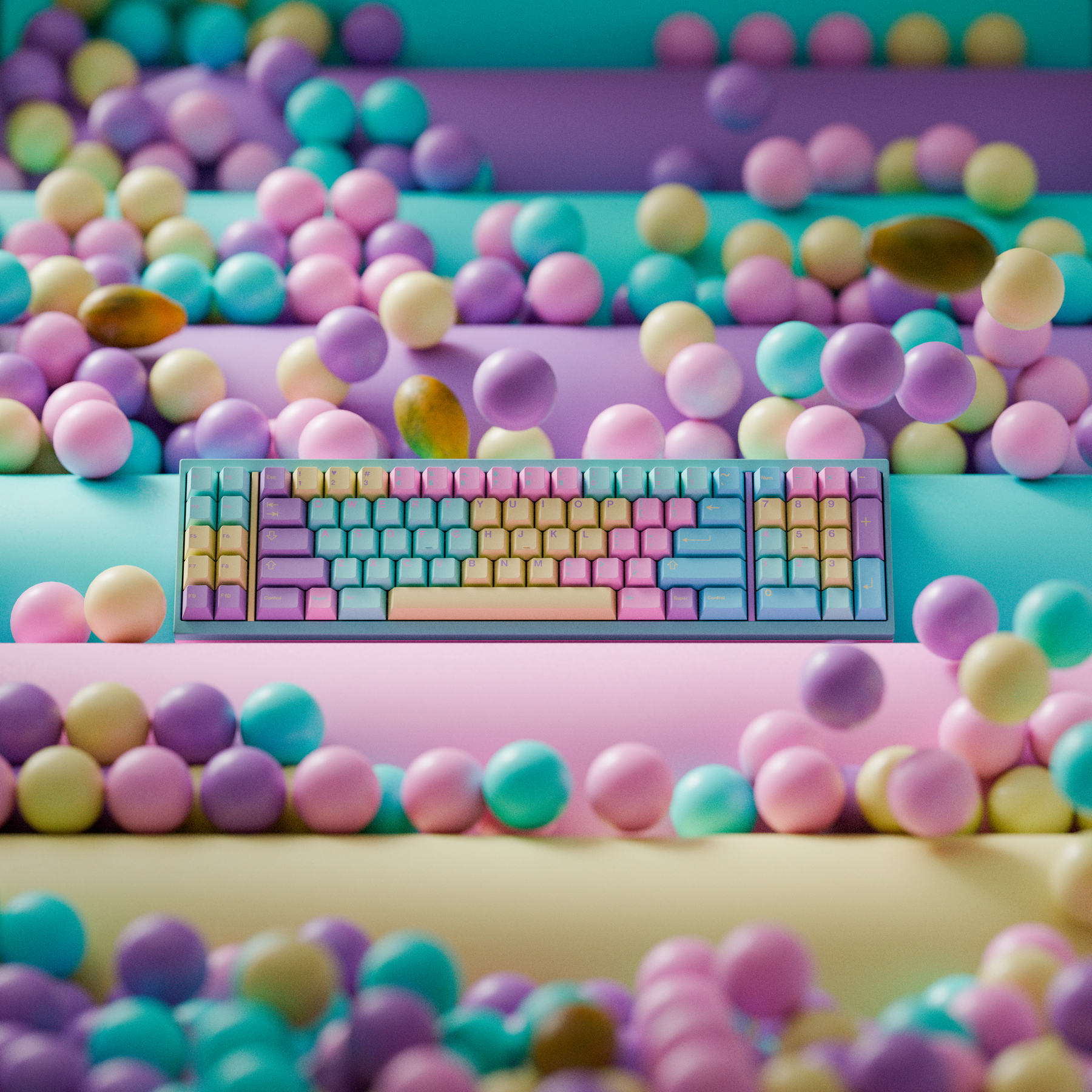 GMK DivinaPapaya Keycaps (Group-Buy)