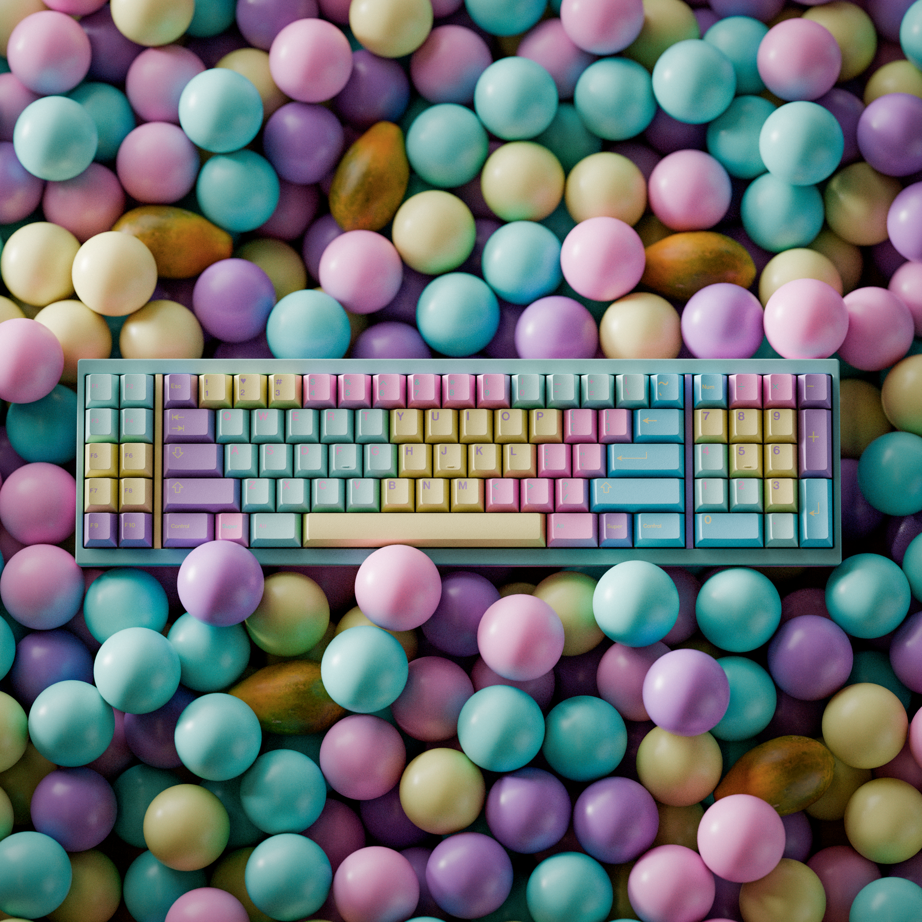 GMK DivinaPapaya Keycaps (Group-Buy)