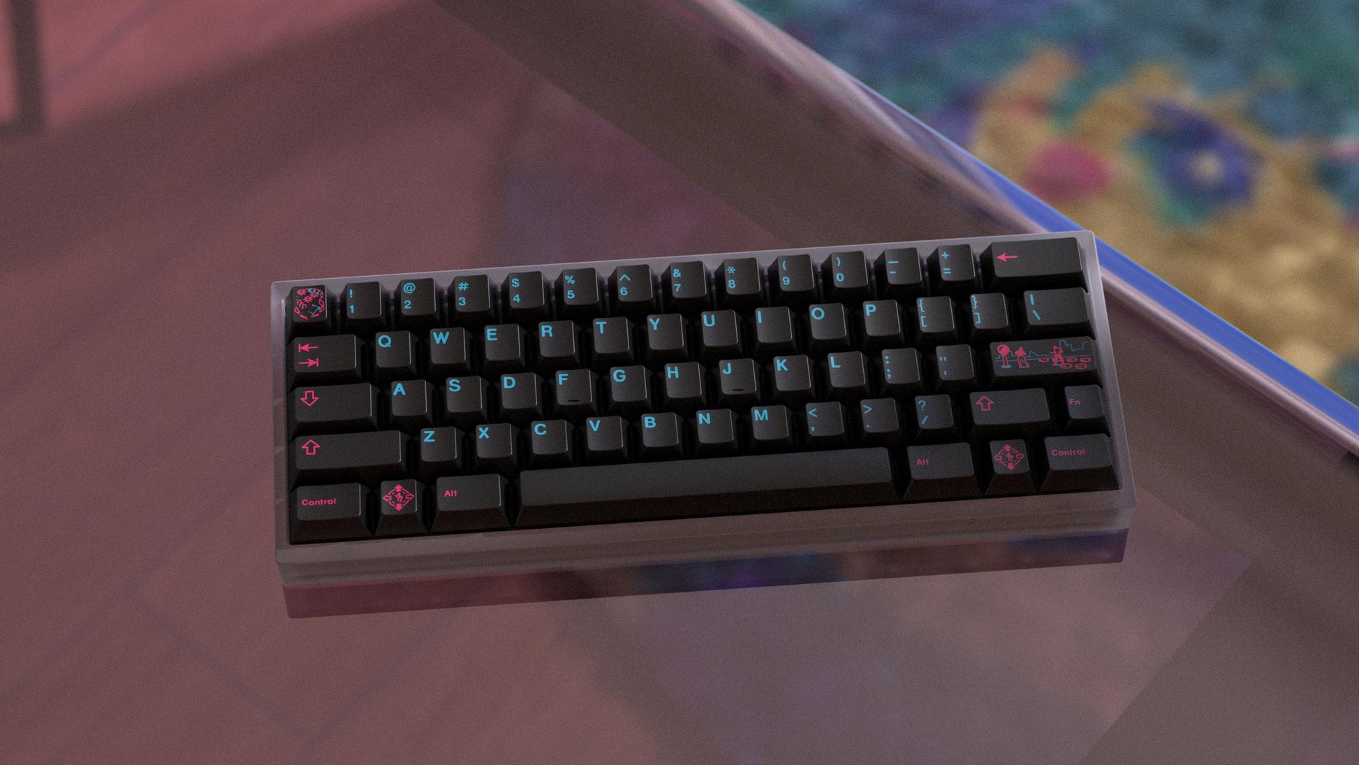 GMK Arcade keycap set render